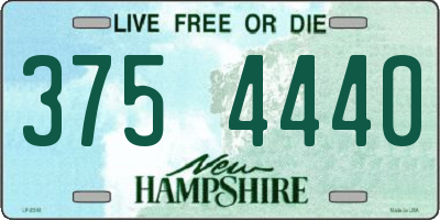 NH license plate 3754440