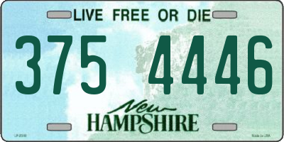 NH license plate 3754446
