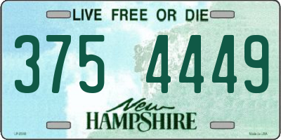 NH license plate 3754449