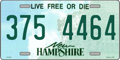 NH license plate 3754464