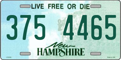 NH license plate 3754465