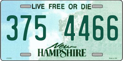 NH license plate 3754466