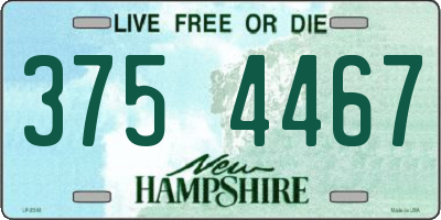 NH license plate 3754467