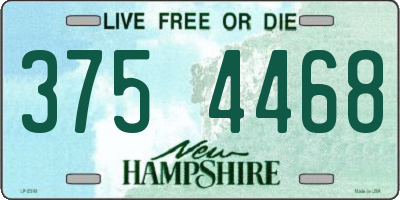 NH license plate 3754468