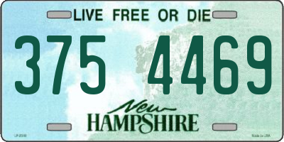 NH license plate 3754469
