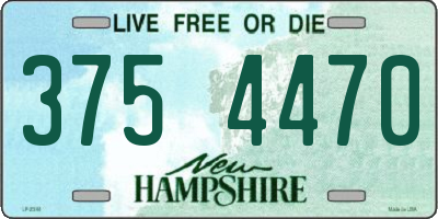 NH license plate 3754470