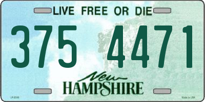 NH license plate 3754471