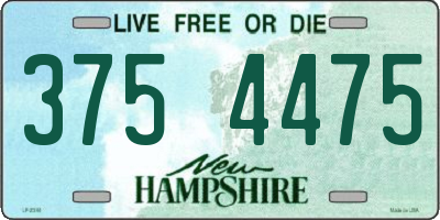 NH license plate 3754475