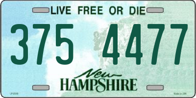 NH license plate 3754477