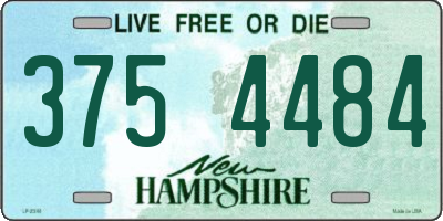 NH license plate 3754484