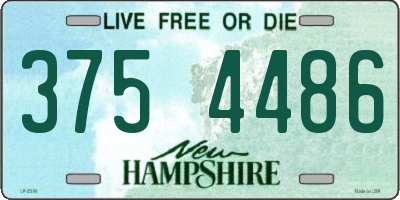 NH license plate 3754486