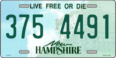 NH license plate 3754491
