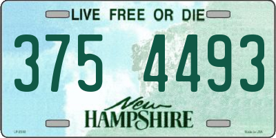 NH license plate 3754493