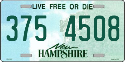 NH license plate 3754508