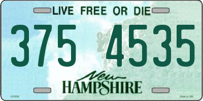 NH license plate 3754535
