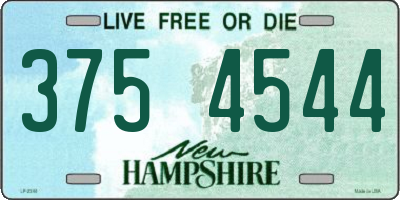 NH license plate 3754544