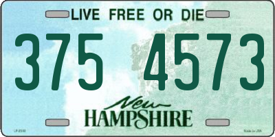 NH license plate 3754573