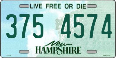 NH license plate 3754574
