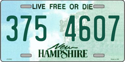 NH license plate 3754607
