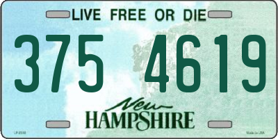 NH license plate 3754619