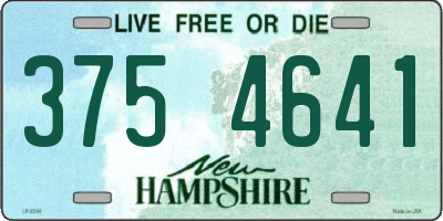 NH license plate 3754641