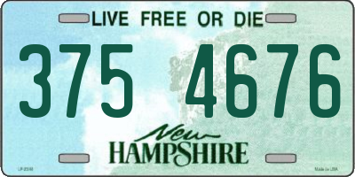 NH license plate 3754676