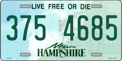 NH license plate 3754685