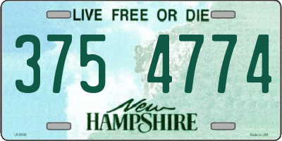 NH license plate 3754774