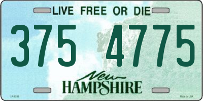 NH license plate 3754775