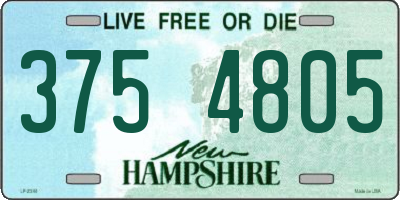 NH license plate 3754805