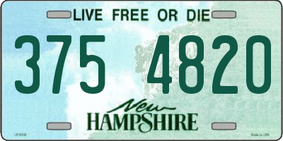 NH license plate 3754820