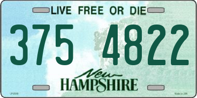 NH license plate 3754822