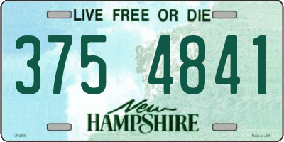 NH license plate 3754841