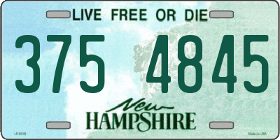 NH license plate 3754845