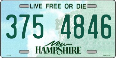 NH license plate 3754846