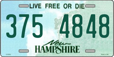NH license plate 3754848