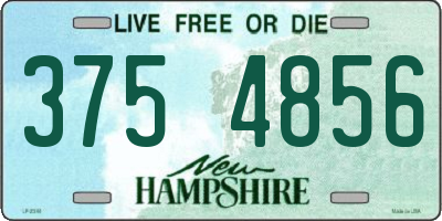 NH license plate 3754856