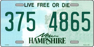 NH license plate 3754865