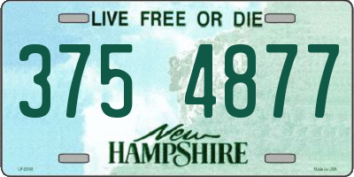 NH license plate 3754877