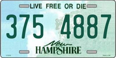 NH license plate 3754887