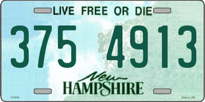 NH license plate 3754913