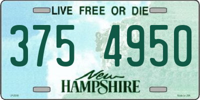 NH license plate 3754950