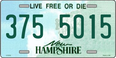 NH license plate 3755015