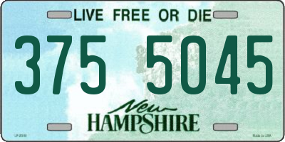 NH license plate 3755045