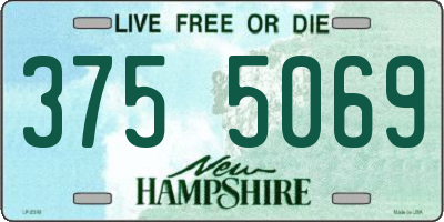NH license plate 3755069