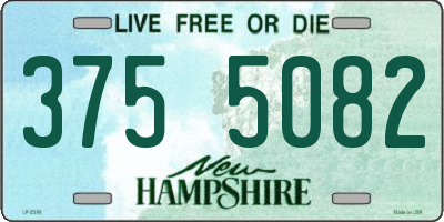 NH license plate 3755082