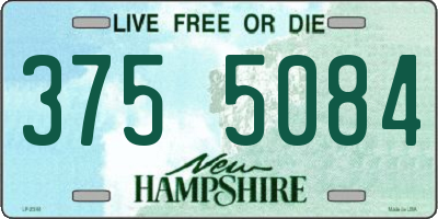 NH license plate 3755084