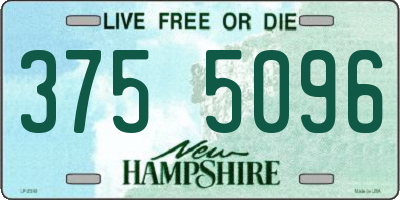NH license plate 3755096