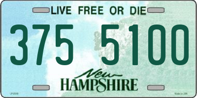NH license plate 3755100
