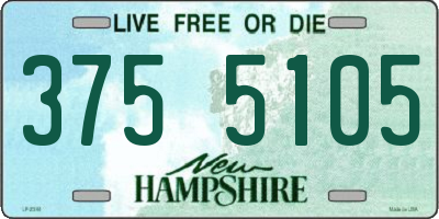 NH license plate 3755105